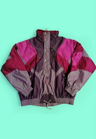 VINTAGE 80'S 90'S K2 WINTER SKI JACKET ANORAK 1/4 ZIP