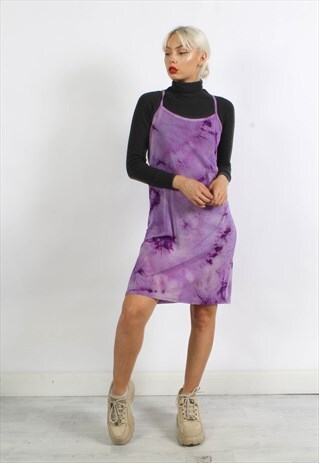 VINTAGE Y2K SLIP DRESS PURPLE