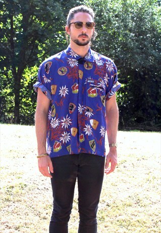 VINTAGE 90S HAWAIIAN USA SHIRT - LARGE - FESTIVAL
