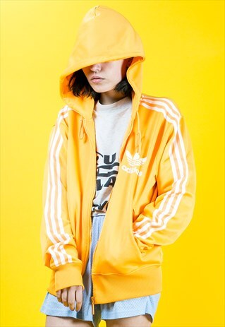 PASTEL ORANGE STRIPE HOODIE