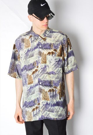 VINTAGE 90S ABSTRACT SHORT SLEEVE SHIRT