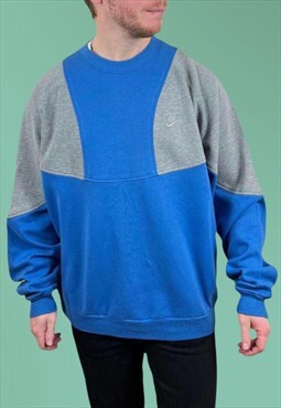 Vintage Nike Sweatshirt / Vintage Blue Sweatshirt Reworked