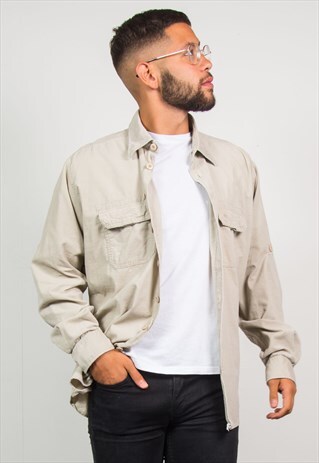 BEIGE CORD SHIRT CORDUROY
