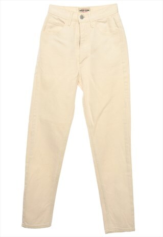 VINTAGE CREAM GUESS SKINNY FIT JEANS - W24
