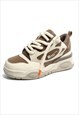 SKATE SHOES CHUNKY SOLE TRAINERS RETRO DESIGN HIGH TOPS 