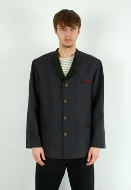DISTLER Trachten UK 40 US Blazer Pure New Wool Jacket Coat