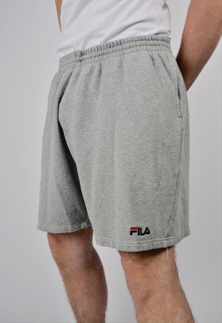 VINTAGE FILA SWEAT SHORTS IN GREY 90'S