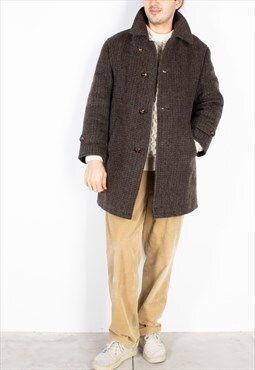Men's Lord Moessmer Checked Lined Coat