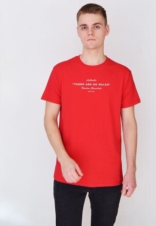 RED TIMELESS (WHITE) T-SHIRT