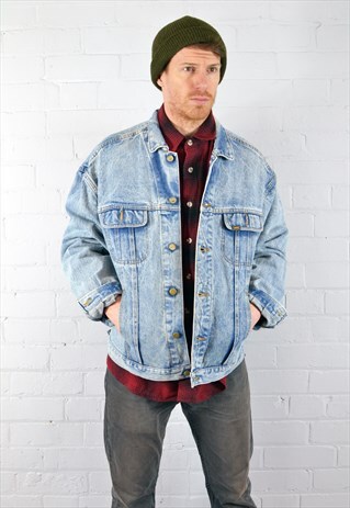 VINTAGE LEE MID BLUE DENIM JACKET