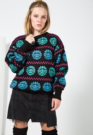 VINTAGE 80S KNIT JUMPER / S0131