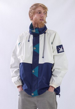 VINTAGE MENS HELLY HANSEN WINBREAKER SAILING GEAR JACKET