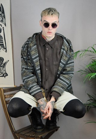 VINTAGE 90'S NAVAJO PATTERNED FLEECE
