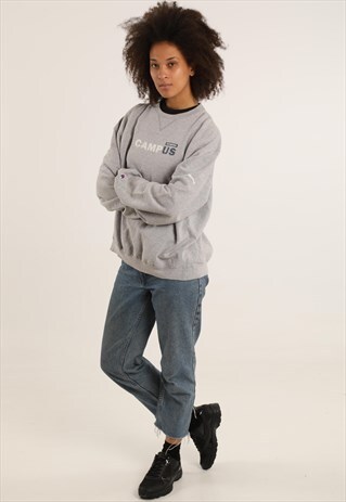 VINTAGE CHAMPION PRINTED COLLEGE SWEATSHIRT
