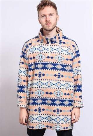 VINTAGE HALF ZIP FLEECE TOP
