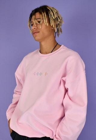 G&G UNISEX BABY PINK PASTEL GG SWEAT EM