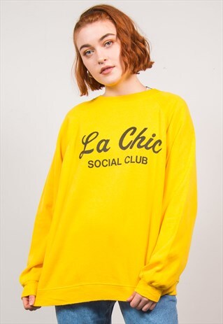 VINTAGE 90'S USA PRINT SWEATSHIRT
