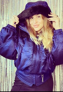 Vintage 90s puffer jacket ski coat