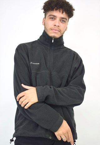 VINTAGE 90S COLUMBIA BLACK FLEECE JACKET