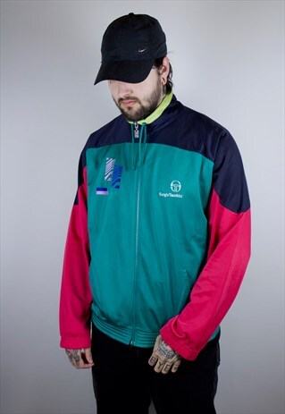 VINTAGE SERGIO TACCHINI SWEATSHIRT IN MULTI COLOUR WITH LOGO