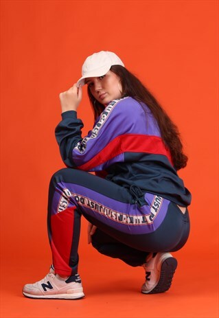 PURPLE/RED/GREEN NIKE SIDE TAPE FULL TRACKSUIT CO-ORDINATE