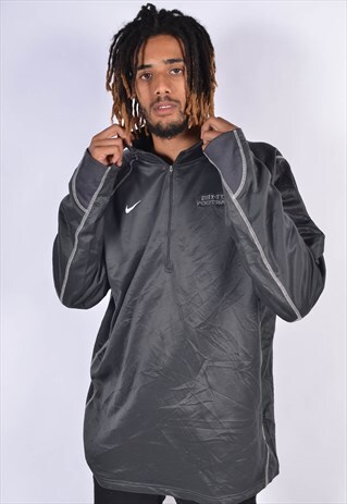 VINTAGE NIKE 1/4 ZIP SWEATSHIRT BLACK
