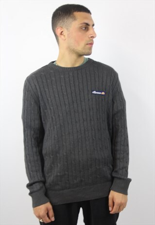 VINTAGE ELLESSE GREY JUMPER