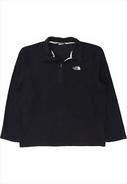 The North Face 90's Spellout Quarter Zip Fleece Sweatshirt L