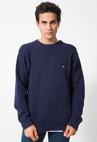 VINTAGE 80S TOMMY HILFIGER KNIT JUMPER / S228