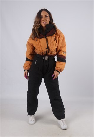 VINTAGE KILTEC FULL SKI SUIT SNOW SPORTS UK S 10 (K2U)