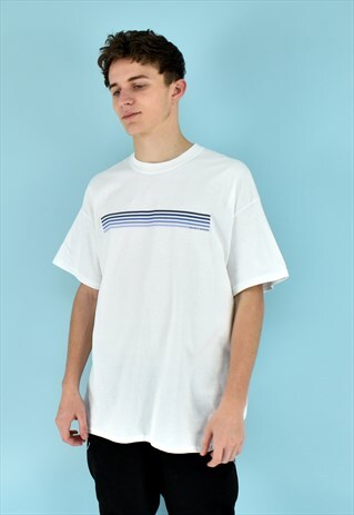 G&G UNISEX WHITE/BLUE FADE TEE