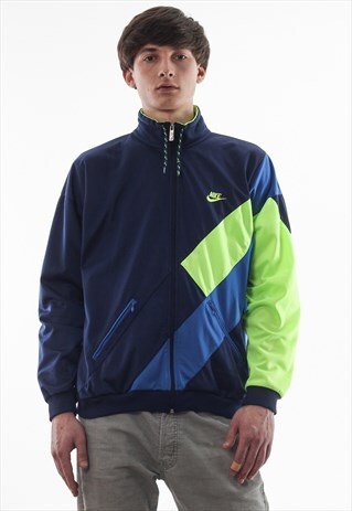 VINTAGE NIKE TRACKSUIT TRACK TOP 90S NAVY BLUE