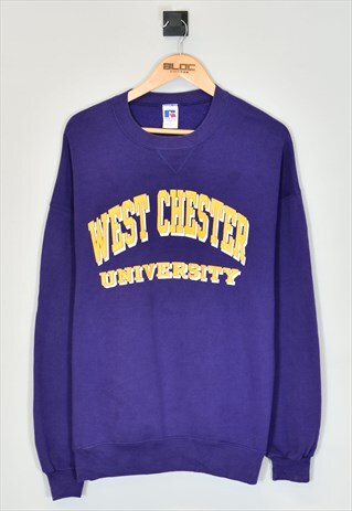 Vintage West Chester University Sweatshirt Purple Large