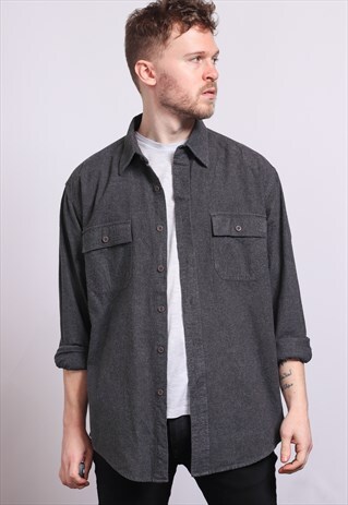 VINTAGE COTTON SHIRT GREY