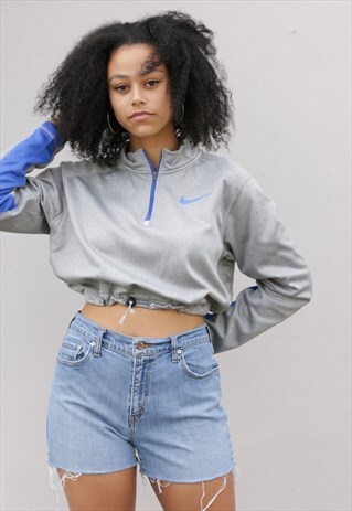 VINTAGE NIKE REWORKED CROPPED TRACK TOP Z1059