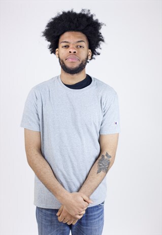 VINTAGE 90'S CHAMPION GREY T-SHIRT