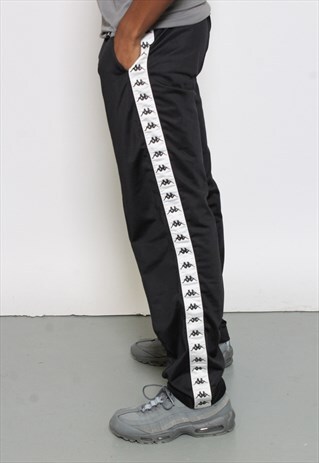 VINTAGE KAPPA TRACK PANTS BLACK