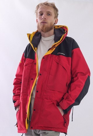 VINTAGE MENS BERGHAUS MERA PEAK GORE TEX WINDBREAKER JACKET