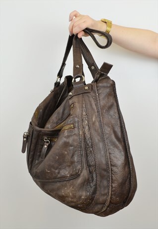 LEATHER ARIDZA BROSS SHOPPER