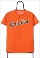 Majestic MLB Baltimore Orioles Orange TShirt Mens
