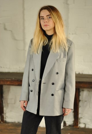 80'S CHECKED BLAZER