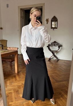 Vintage Black Maxi Skirt