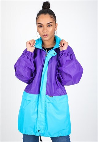 VINTAGE UNBRANDED WINDBREACK JACKET J1134