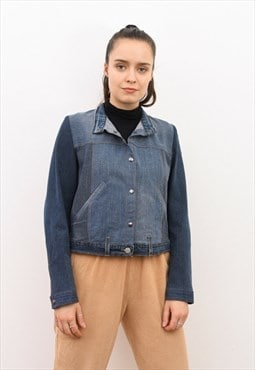 Vintage LEVI'S 501 Women's Crop L Denim Jacket Remade