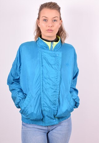 NIKE WOMENS VINTAGE JACKET MEDIUM BLUE 90S