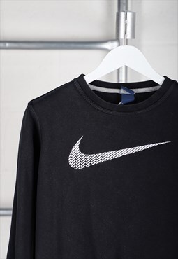 Vintage Nike Sweatshirt in Black Pullover Jumper Small