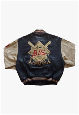 Vintage AVIREX All Star Baseball Leather Jacket