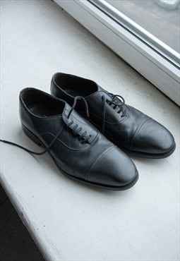 Vintage Black Leather MASSIMO DUTTI Shoes