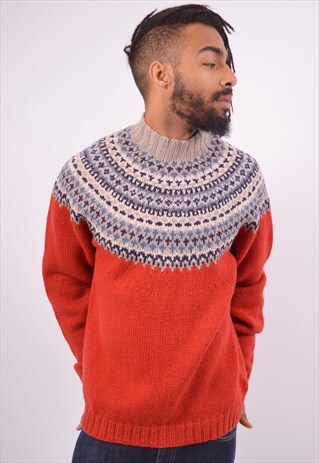 VINTAGE TIMBERLAND JUMPER SWEATER RED