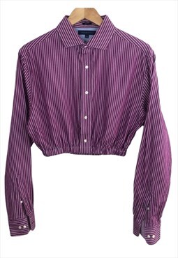 Tommy Hilfiger RE-WORKED Elasticated Cropped Pullover Shirt